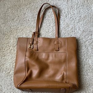 Halston Heritage brown leather tote